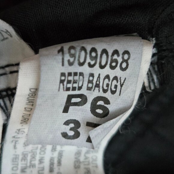 Zara Baggy Paper Bag Barrel Jeans Faded Black High Rise Stretch Waist 6 - Picture 5 of 7